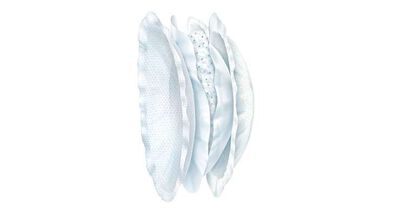 Breast Pads With Anti-Bacterial Fabric (60 Pcs)
